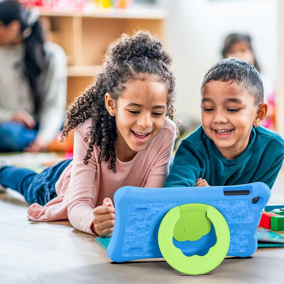 AWOW Kinder Tablet 10 Zoll Android 15 mit 8 GB RAM+64GB ROM(TF 1TB), 6000mAh, Wi-Fi 6 2.4G/5G, Octa-