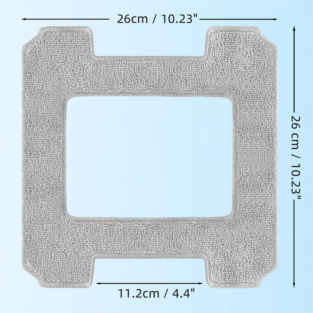 NIXOOT 12 Stück Reinigungspad Ersatzteile für ECOVACS WINBOT W2 Omni / W2 / W1 Pro / W1 Fensterputzr