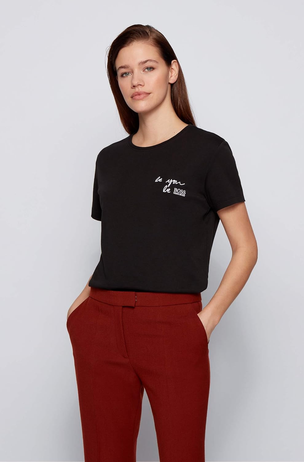 BOSS Damen C_Eyou 10217381 01 T-Shirt, Black1, S