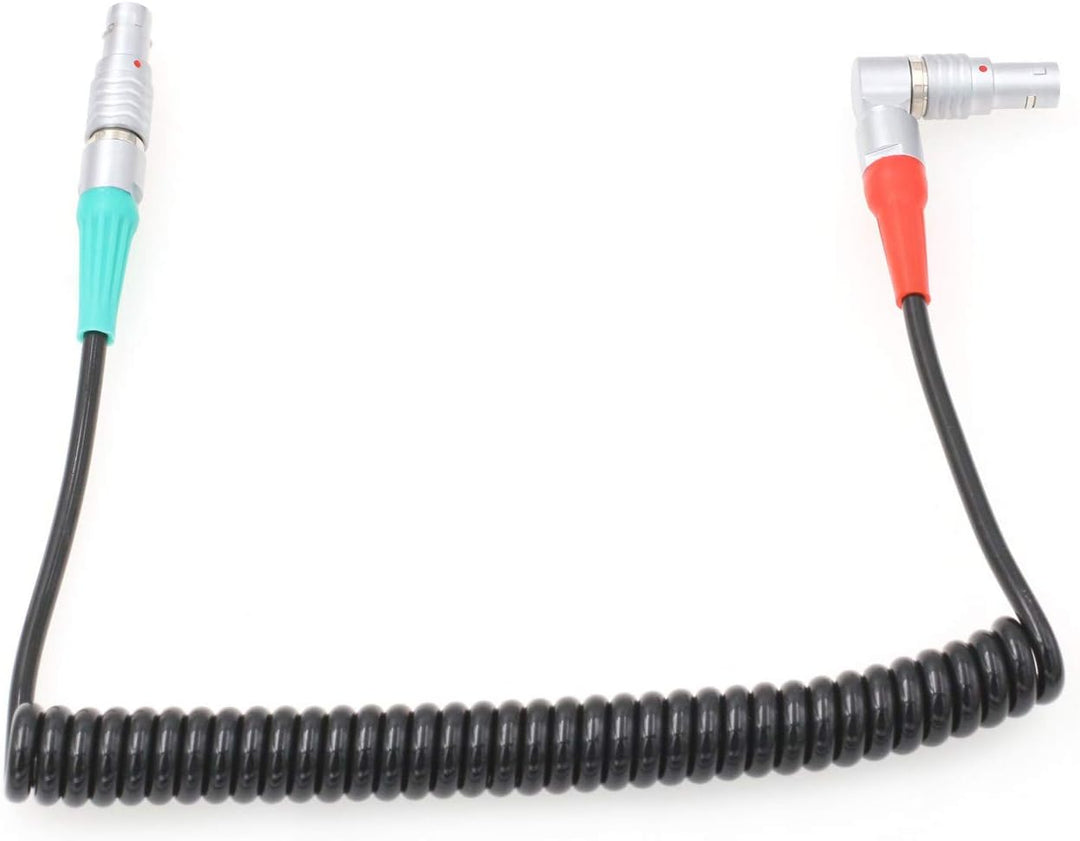 HangTon Spiralkabel, rechtwinklig, 5-polig auf gerade, 5-polig, für ARRI Alexa Mini-Kamera