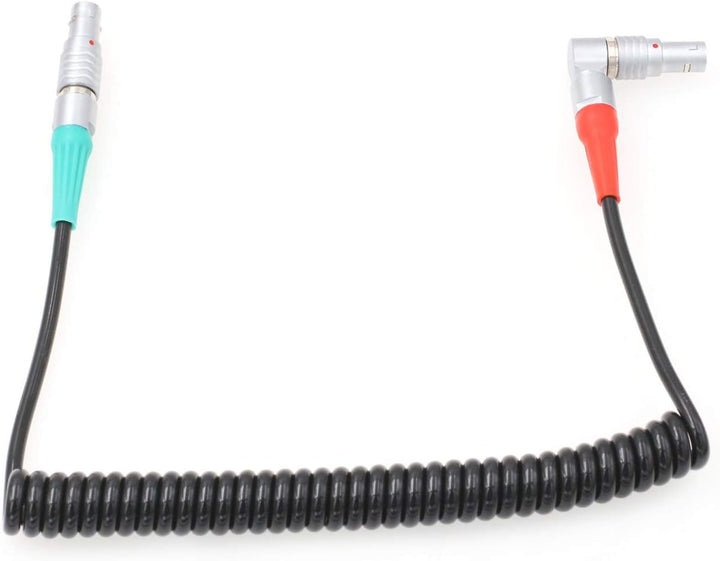 HangTon Spiralkabel, rechtwinklig, 5-polig auf gerade, 5-polig, für ARRI Alexa Mini-Kamera