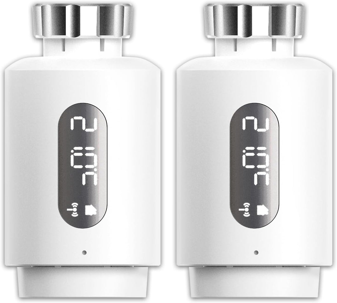 Smart Heizkörperthermostat mit APP ANTELA Digitales Display zur Kontrolle der Heiztemperatur, Kompat