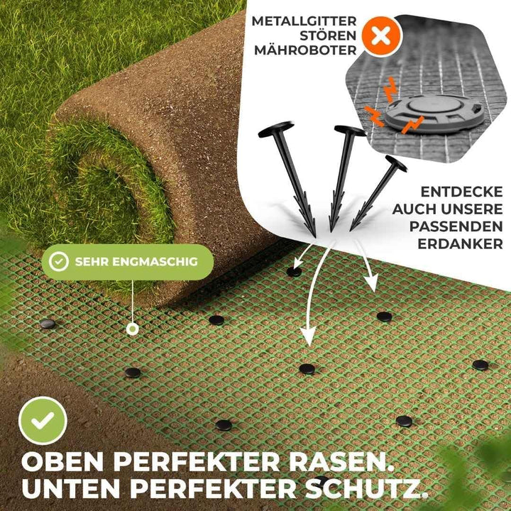 Florade® Premium Maulwurfgitter | 270g/m² | Effektiver Schutz für den Garten | Robust, langlebig, le