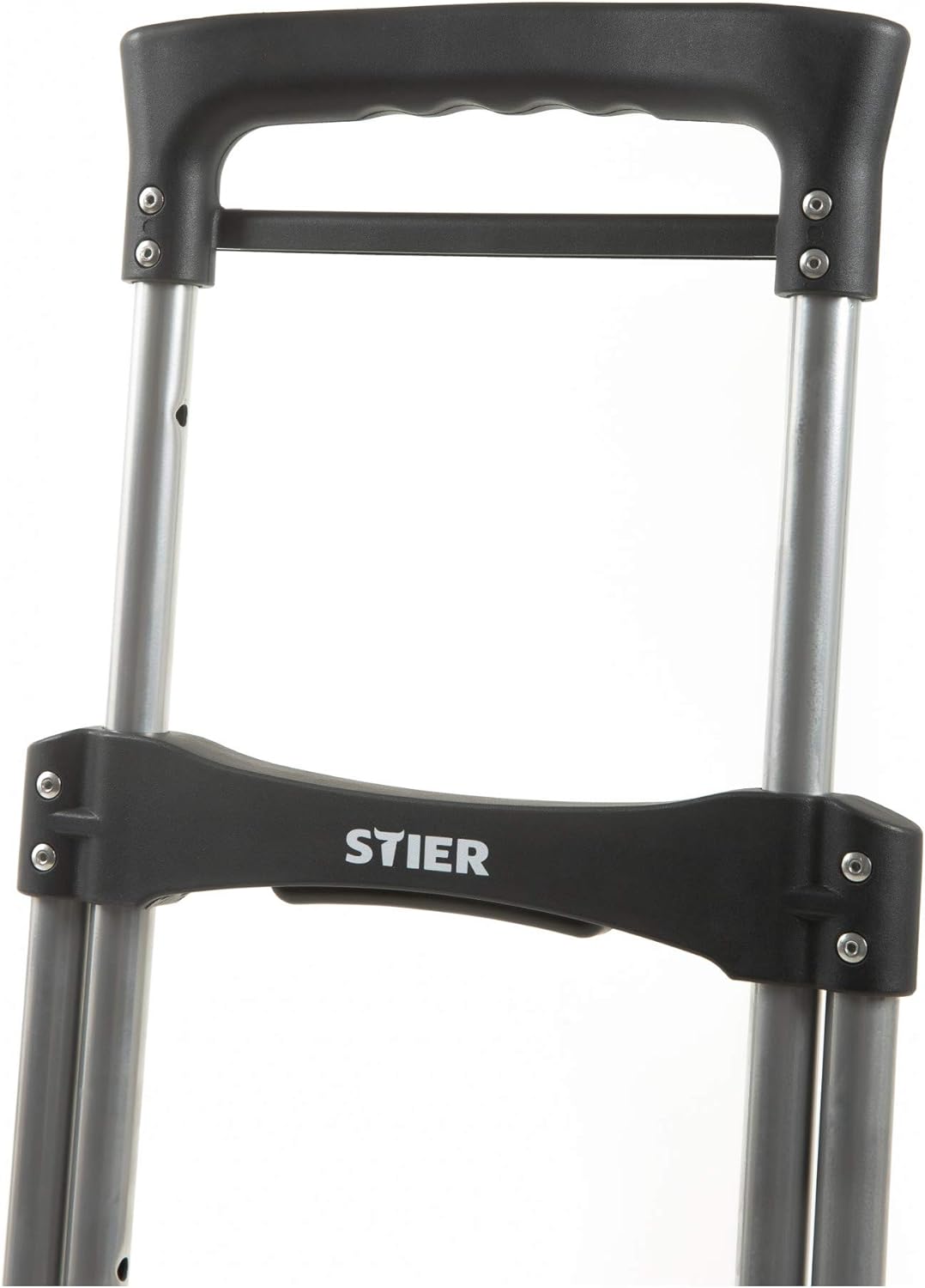 STIER Sackkarre klappbar, Aluminium Transportkarre, Belastbarkeit bis 120kg, Stapelkarre zum Transpo