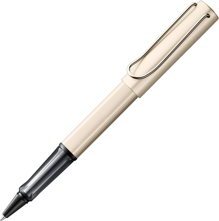 LAMY Lx Tintenroller 358 – Rollpen aus Aluminium, edel eloxiert in der Farbe Palladium mit transpare
