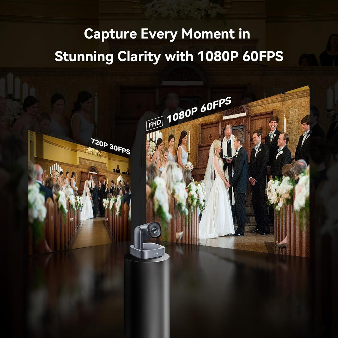 Tenveo PTZ-Kamera 20X optischer Zoom Weitwinkel USB3.0/HDMI Funktioniert mit Zoom Skype Teams FHD 10