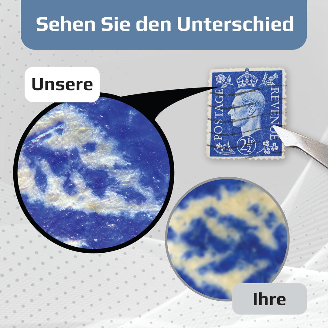 Carson MicroBrite Plus 60x-120x LED Taschenmikroskop mit asphärischem Linsensystem (MM-300) Single,