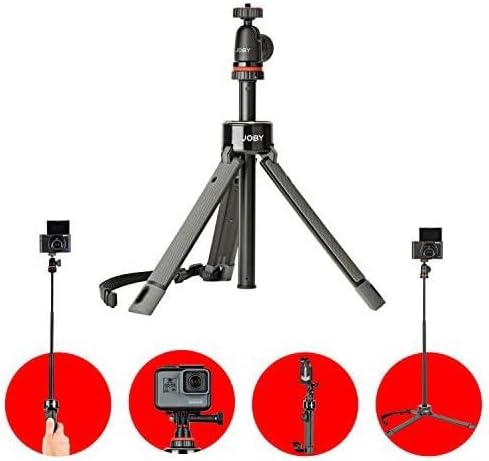 JOBY JB01548-BWW Telepod Pro Kit Ausziehbares Einbeinstativ Selfie Stick (mit Kugelkopf, für Spiegel