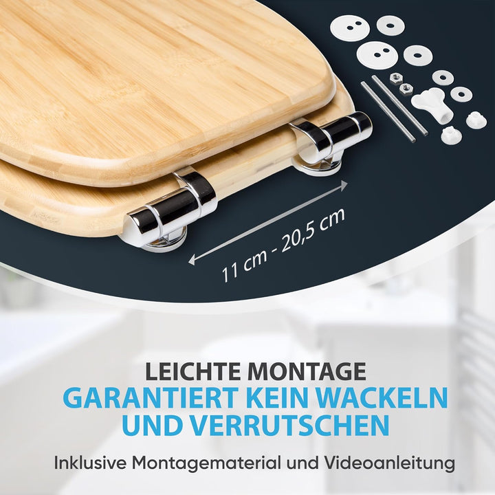 Sanilo WC Sitz mit Absenkautomatik, viele schöne Holz Toilettendeckel zur Auswahl, hochwertige und s