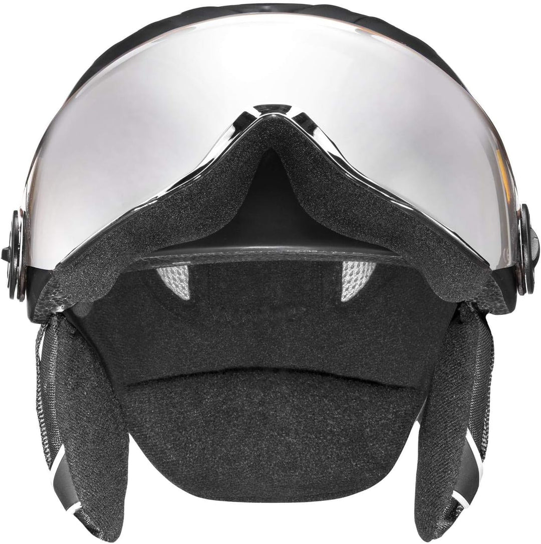 Uvex Kinder Junior Visor Pro Skihelm 52-54 cm Schwarz, 52-54 cm Schwarz