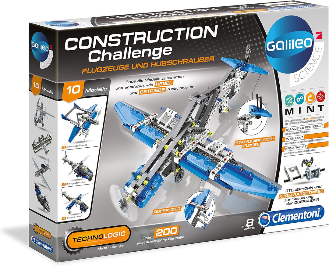 Clementoni 59009.4 - Galileo Technologic - Flugzeuge & Hubschrauber, Flugzeuge & Hubschrauber
