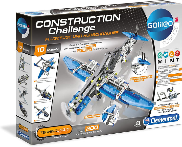 Clementoni 59009.4 - Galileo Technologic - Flugzeuge & Hubschrauber, Flugzeuge & Hubschrauber