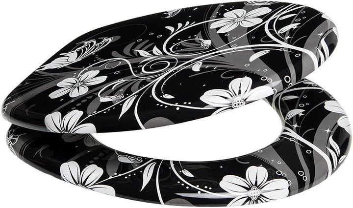 Sanilo WC Sitz, viele schöne schwarze Toilettendeckel zur Auswahl, hochwertige und stabile Qualität