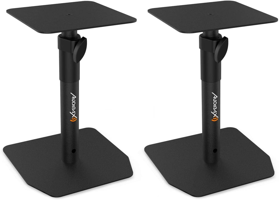 Audibax Neo STM-20 Soportes de Mesa Regulables para Monitor Estudio y Altavoz (Pareja)