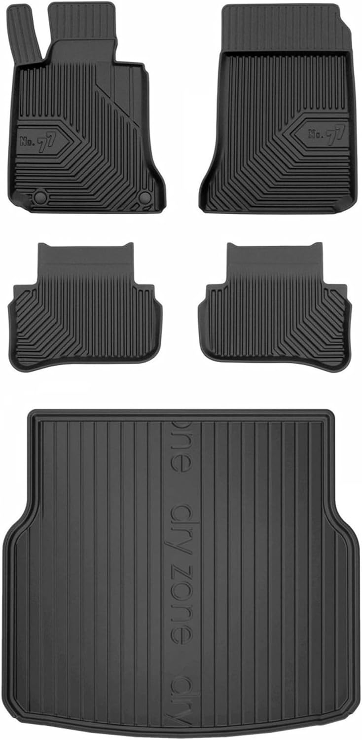 Satz Fussmatten und Gummimatte für Mercedes C S204 2007-2014