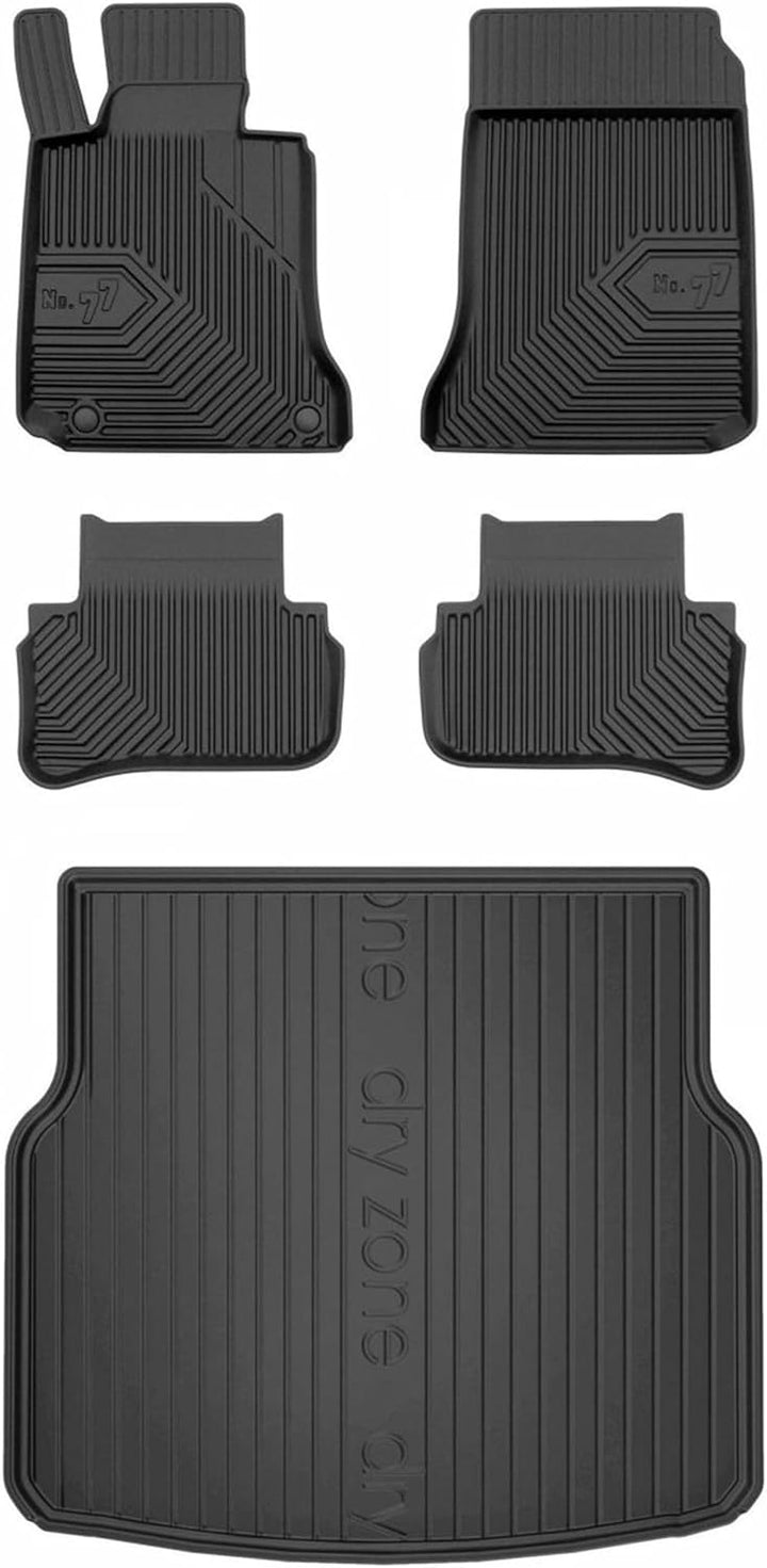 Satz Fussmatten und Gummimatte für Mercedes C S204 2007-2014