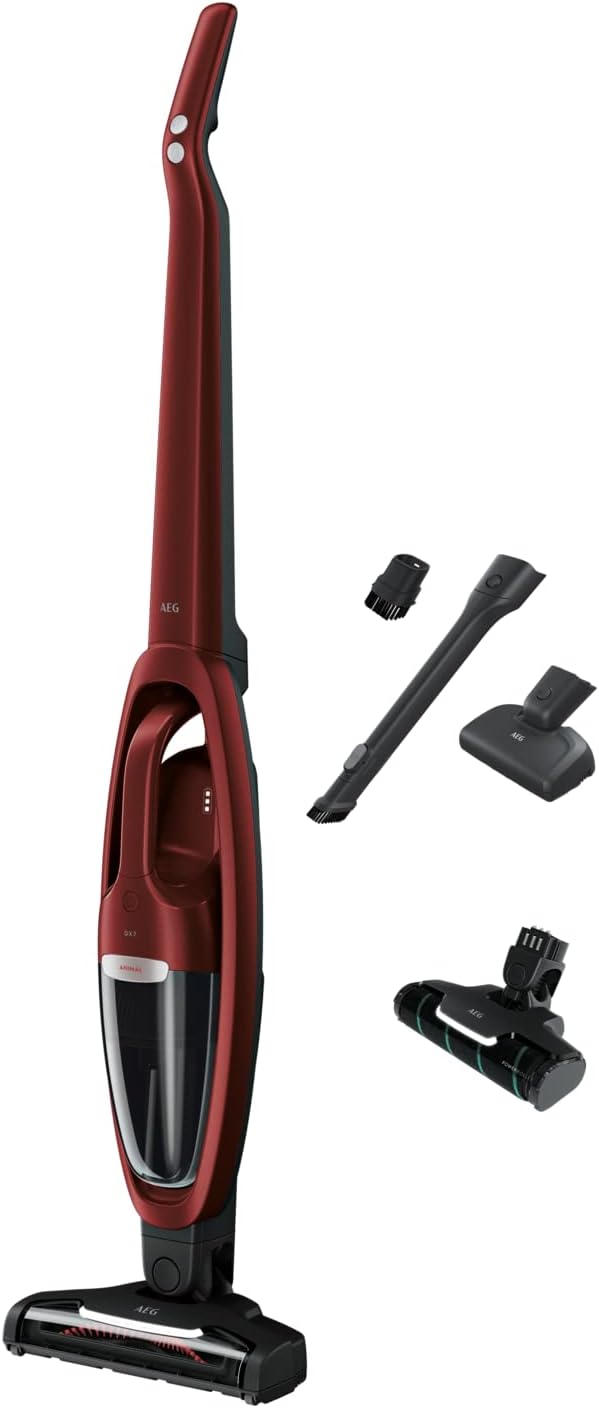 AEG QX7-1ULTAN 2in1 Akku Staubsauger / schlanke Bauform / Power-Softrolle + Multi-Bodendüse / Hartbö