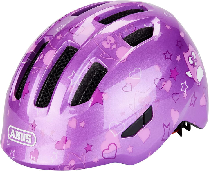 ABUS Kinderhelm Smiley 3.0 - Fahrradhelm mit tiefer Passform, kindergerechten Designs & Platz für ei