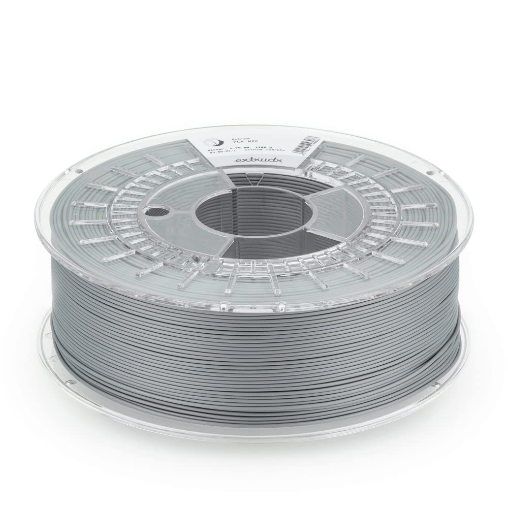 extrudr® PLA NX2 MATT ø1.75mm (1kg) 'SILBER MATT' - 3D Drucker Filament - Made in Austria PLA NX2 1k