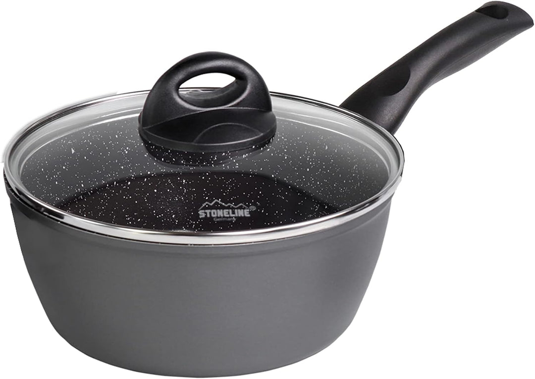 STONELINE Ceramic Keramik Topfset 6 teilig 18/20/24cm Topf mit Deckel Töpfe PFAS-frei Antihaft Topf