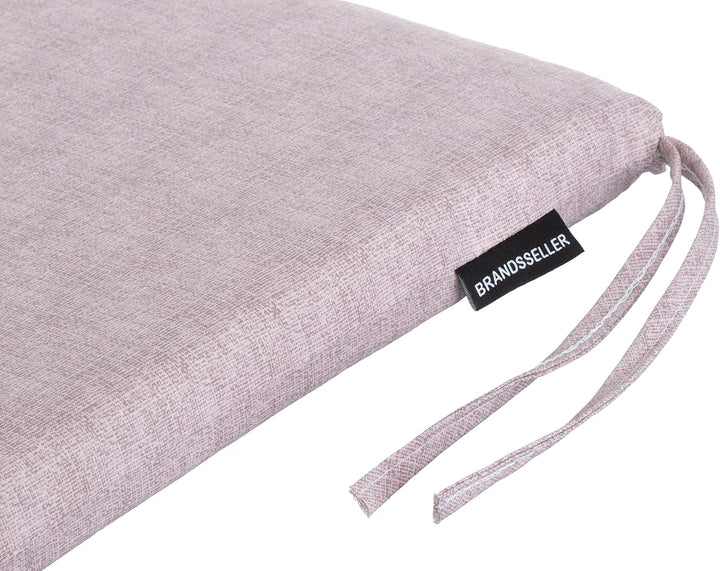 Brandsseller 4er Set Sitzkissen 40 x 40 cm Stuhlauflage Sitzauflage mit Bindebändern Klettverschluss