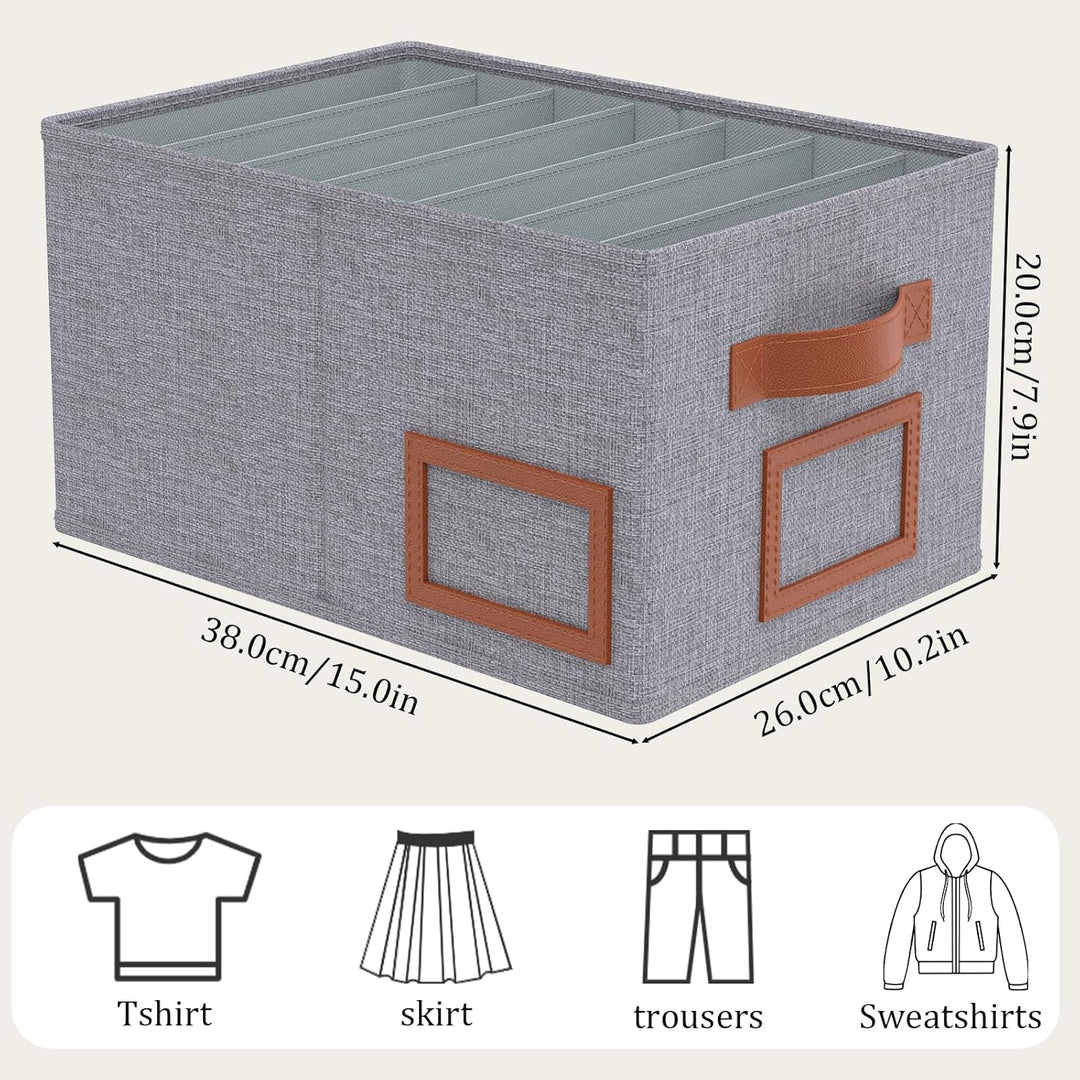 OUTBROS 3 Stück Schubladen Ordnungssystem Kleiderschrank Schrank Organizer Faltbare Aufbewahrungsbox