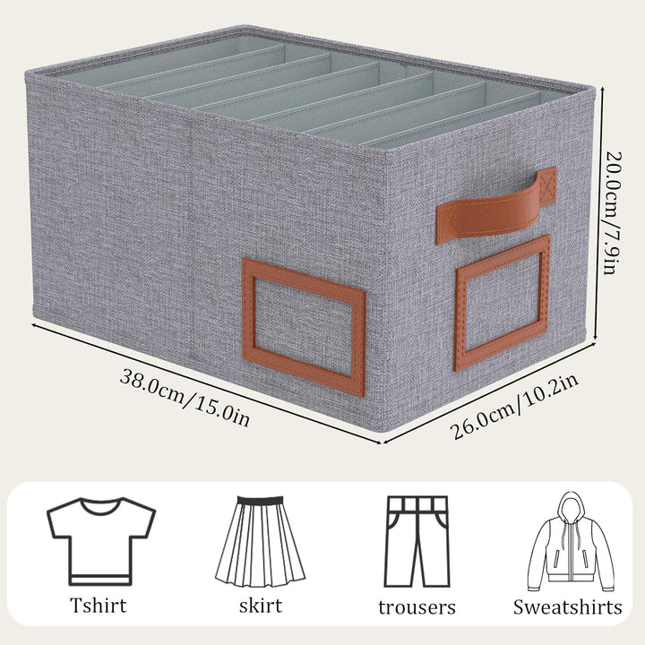 OUTBROS 3 Stück Schubladen Ordnungssystem Kleiderschrank Schrank Organizer Faltbare Aufbewahrungsbox