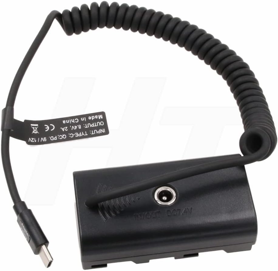 HangTon 9V 12V PD USB C zu NP-F970 F570 F550 Dummy-Akku DC-Koppler Netzteil für Atomos Shogun Infern