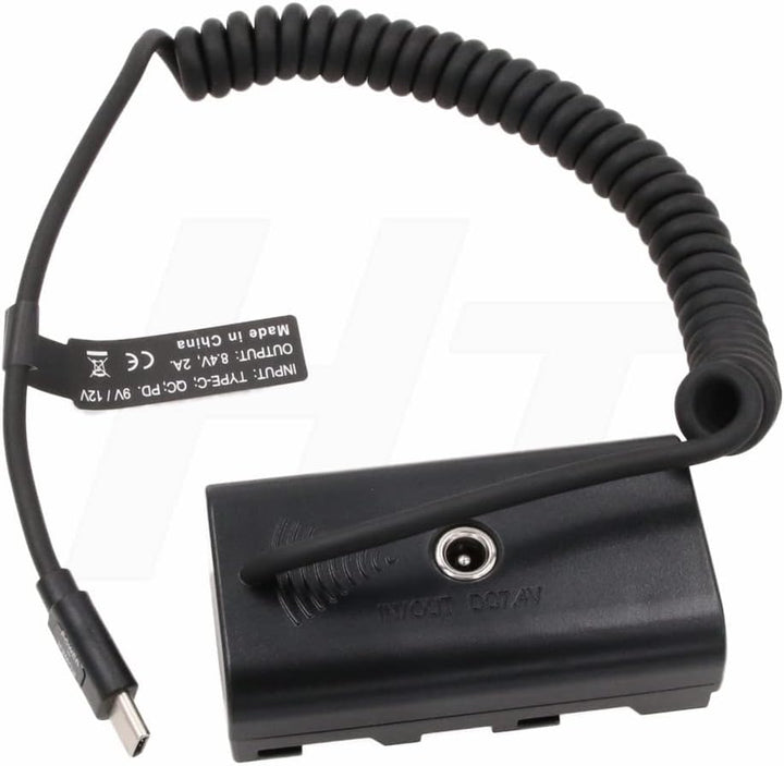 HangTon 9V 12V PD USB C zu NP-F970 F570 F550 Dummy-Akku DC-Koppler Netzteil für Atomos Shogun Infern