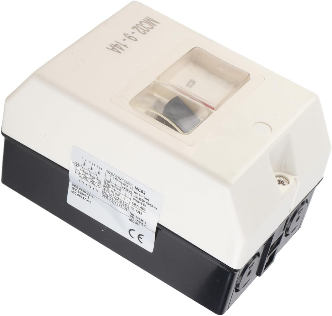 Motorschutzschalter Schutzschalter Wasserdichter Schutzschalter MC02‑9‑14A 220V/380V Serie Motorschu