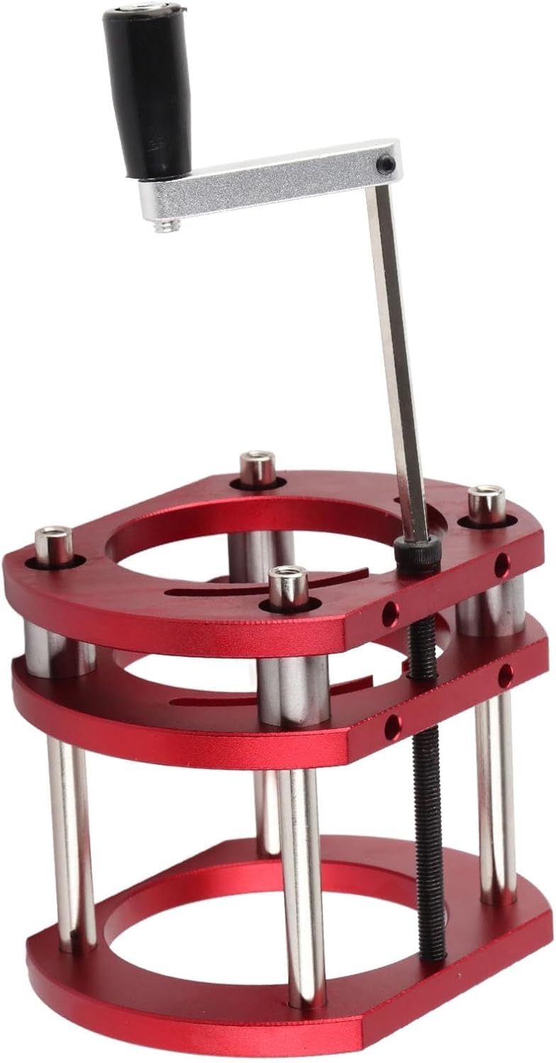 Frästisch-Hebesystem Oberfräserheber Router Lift 4-Klemm-Fräser-Hebebasis mit Griff für 64-mm- Bis 6