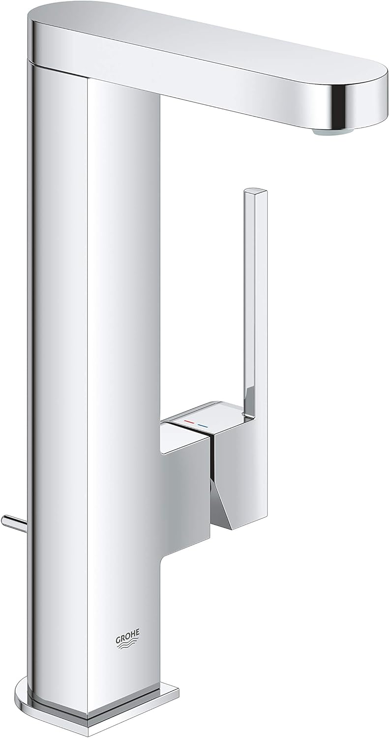 GROHE Plus | Badarmatur- Einhand-Waschtischbatterie | mit Zugstangen- Ablaufgarnitur | chrom | 23851