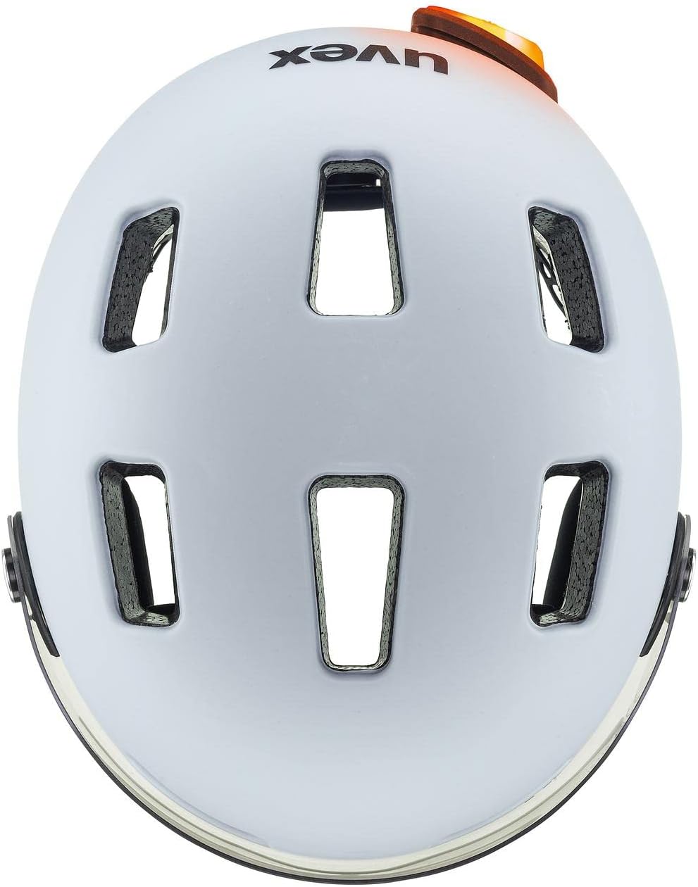 Uvex Rush Visor City Fahrrad Helm matt Light blau 2024 55-58 cm, 55-58 cm
