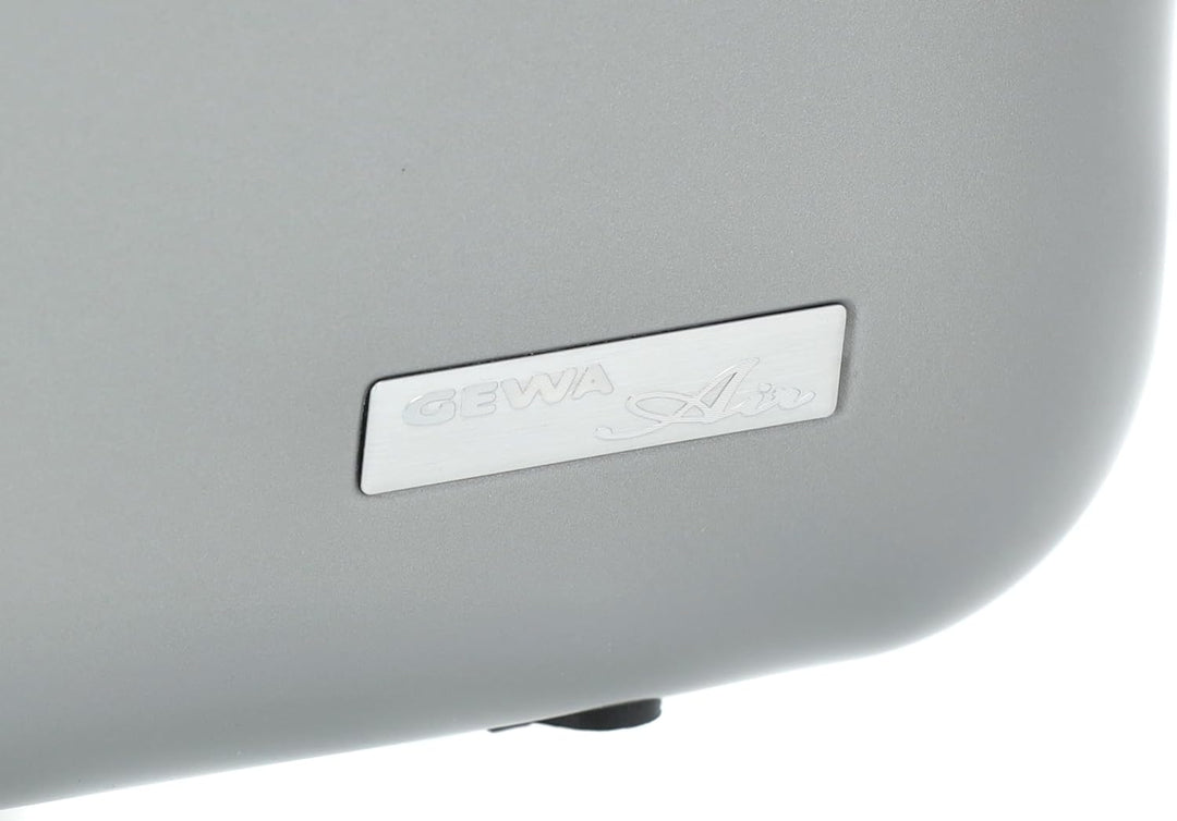 GEWA Violinkoffer AIR 2.1 silber metallic hochglanz, mit zusätzlichem Seitengriff, Made in Germany s