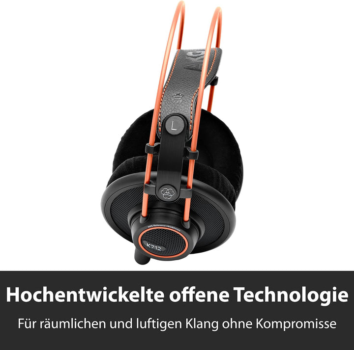 AKG K712PRO Offener Over-Ear-Studio-Referenzkopfhörer der Premiumklasse K712 Pro - offener Single, K