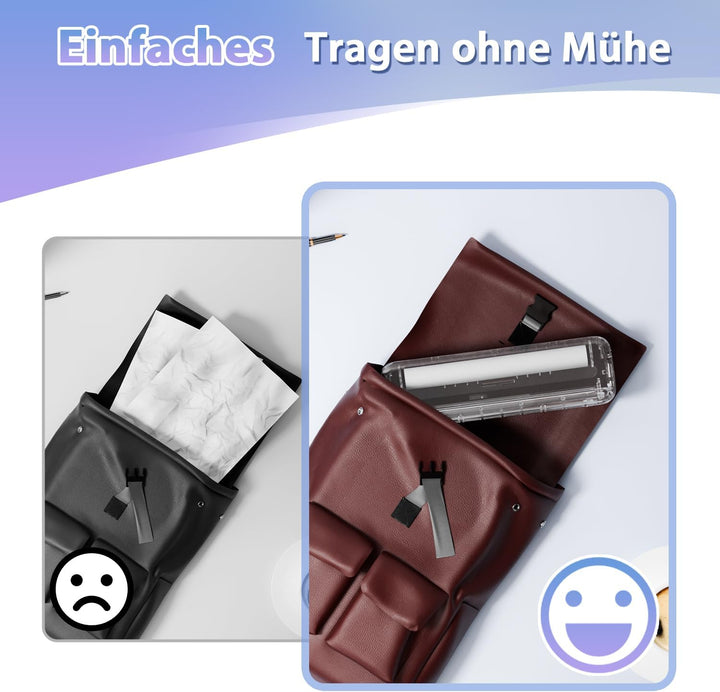 ASprink Mobiler Drucker Bluetooth, Thermodrucker A4 M832 Tragbarer Drucker Nur Thermopapier, 300DPI