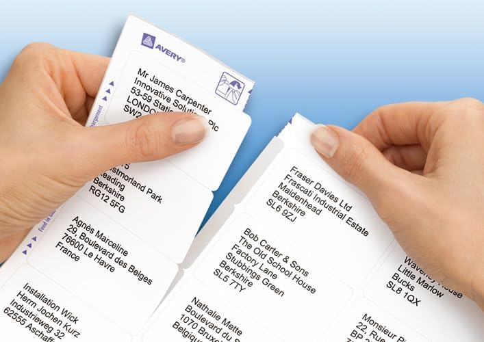 Avery L7159 Adress-Etiketten Laser, weiss Verpackung: 100 Blätter einzeln, Verpackung: 100 Blätter e