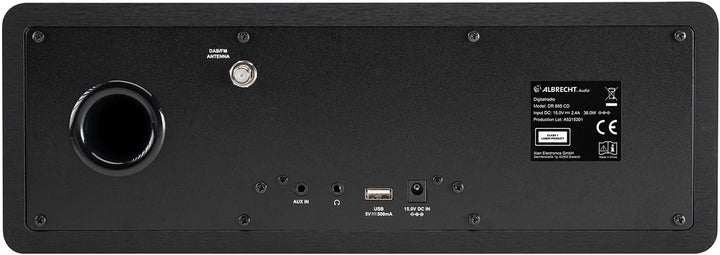 Albrecht DR 895 CD Kompaktanlage, DAB+/UKW/Internet/CD, 27895, Schwarz, mit 4" Farbdisplay, Stereo M
