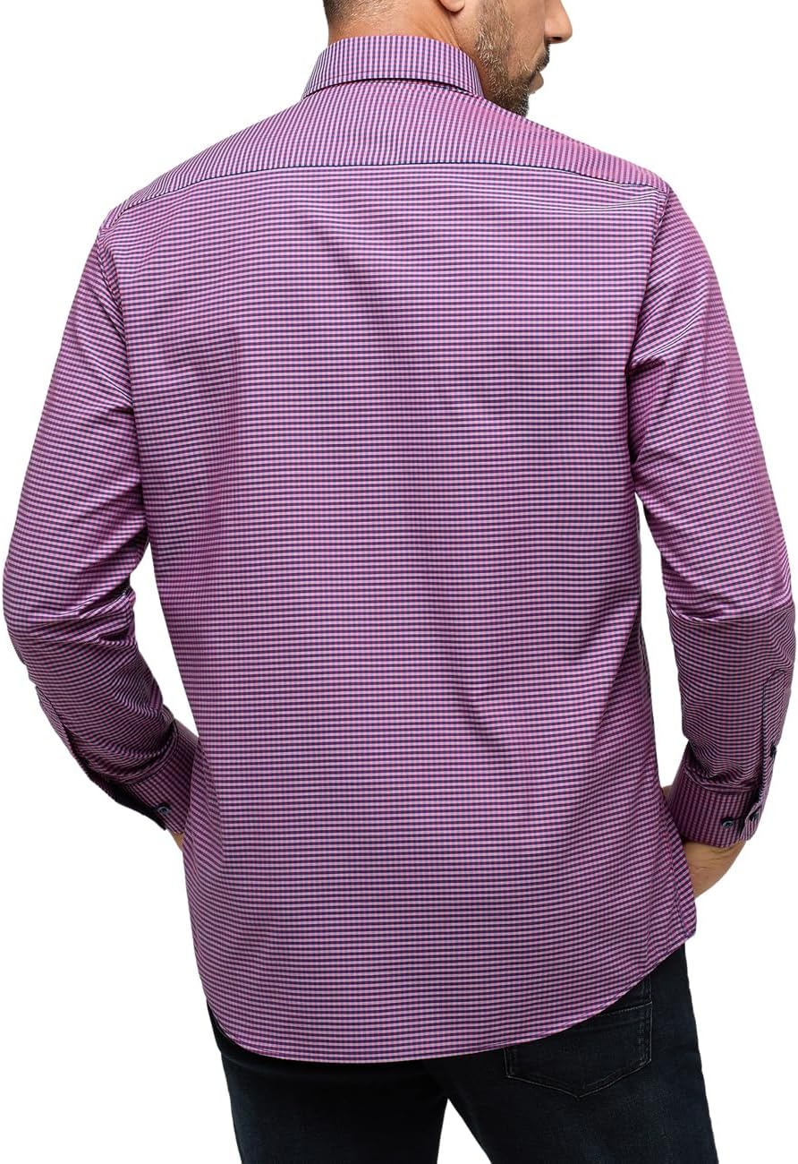 eterna Herren Popeline Hemd Comfort FIT 46 Kragen / 67 Ärmel Sunset Red, 46 Kragen / 67 Ärmel Sunset