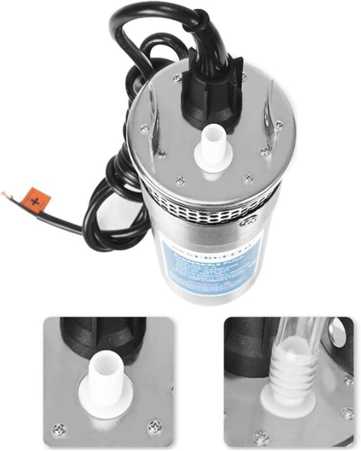 24VDC Tiefbrunnen-Tauchpumpen aus Edelstahl, 120W Tiefbrunnenpumpe, 230 ft. Förderhöhe, Unterwasserp