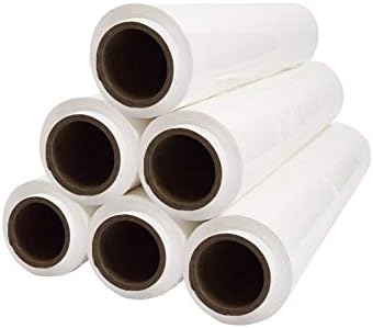 Netuno 6x weisse Stretchfolie 23my 500 mm 1,5 kg Palettenfolie Weiss Wickelfolie PE-Handstretchfolie