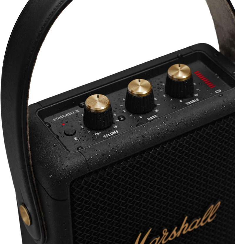 Marshall Stockwell II Portable Bluetooth Speaker - Black&Brass Stockwell II Home Speaker Schwarz und