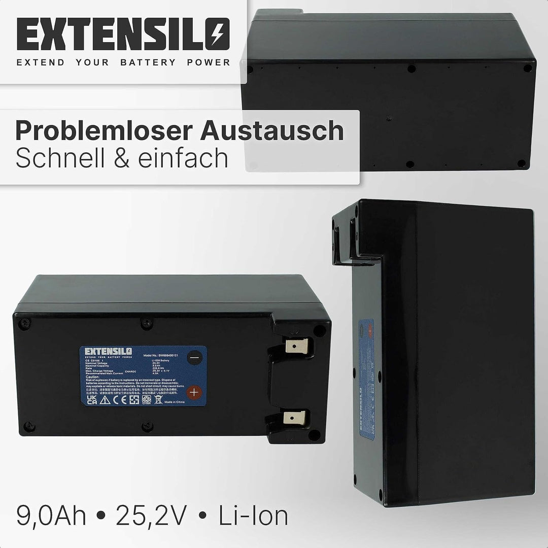 EXTENSILO Akku kompatibel mit Ambrogio L85 Deluxe Edition, L75 Evolution, L75 Elite, L85 Elite, L85