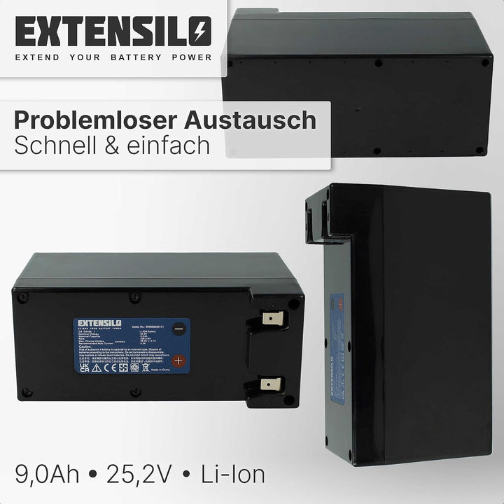 EXTENSILO Akku kompatibel mit Ambrogio L85 Deluxe Edition, L75 Evolution, L75 Elite, L85 Elite, L85
