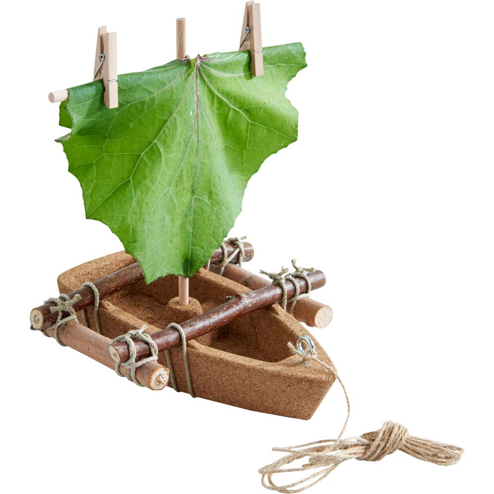 HABA 304244 Terra Kids Korkboot-Bausatz, Bausatz und Anleitung & 305341 - Terra Kids Connectors - St