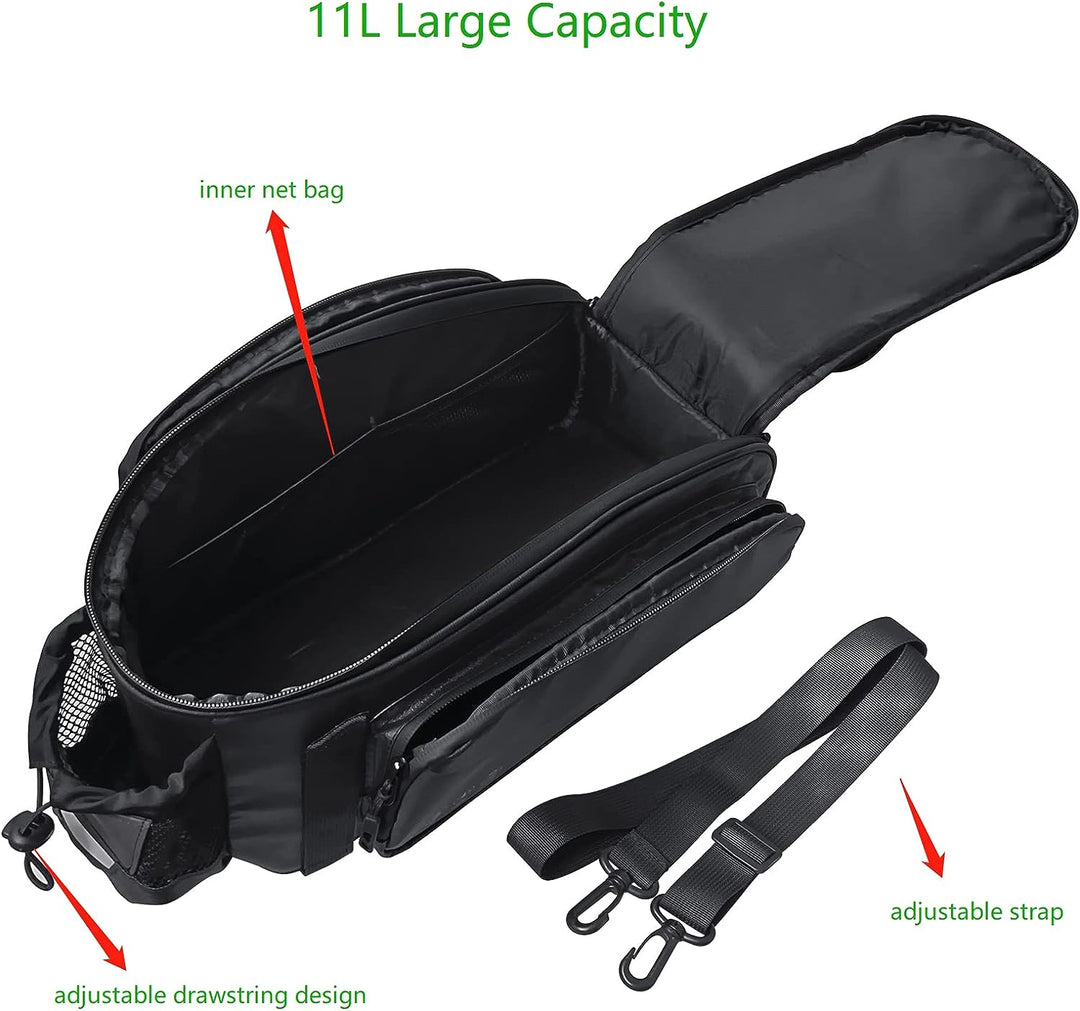 HOMPER Fahrradtaschen für Gepäckträger Wasserdict Fahrradtaschen Reflektierend Gepäckträgertasche Mu