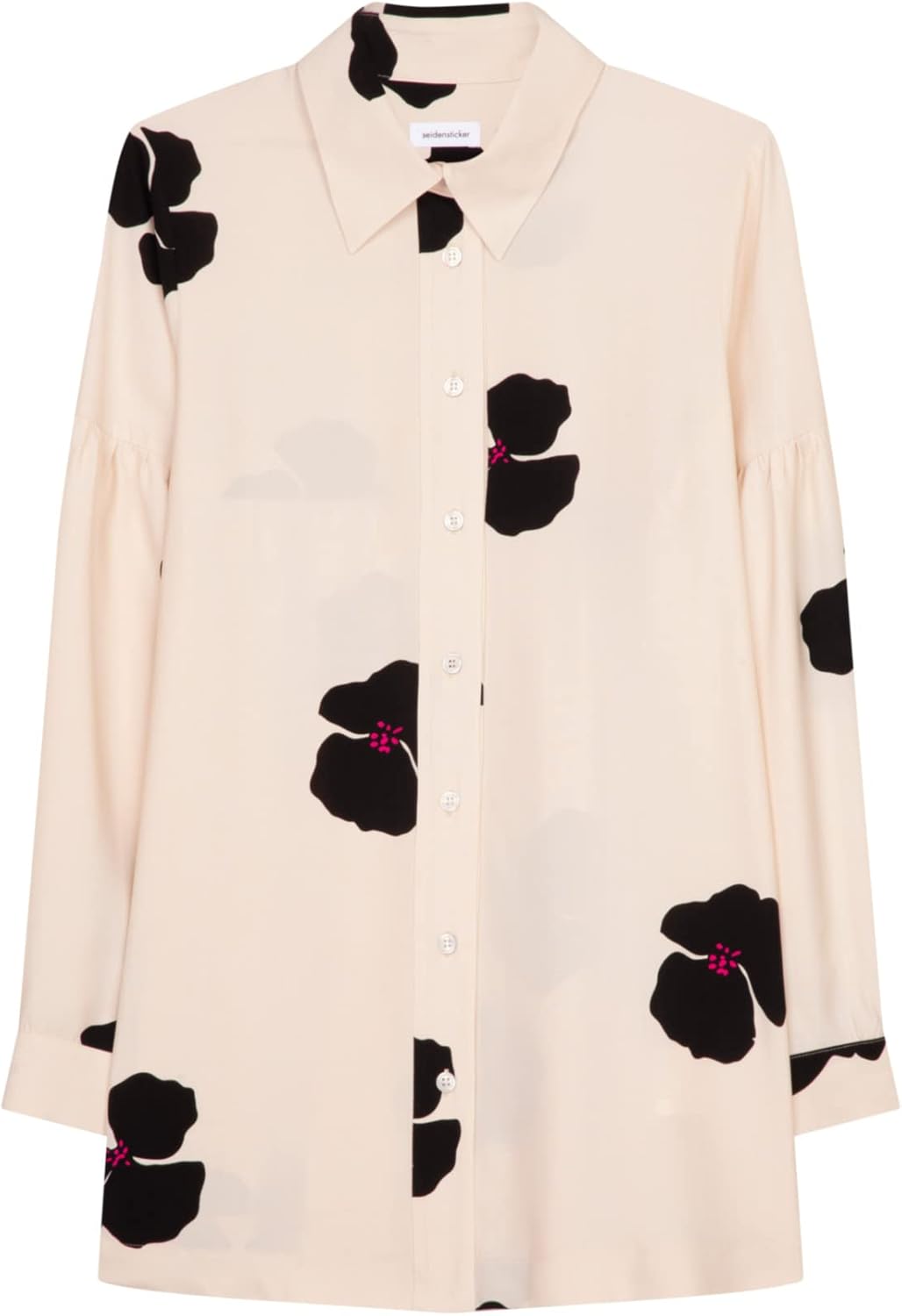 Seidensticker Damen Bluse - Fashion Bluse - Regular Fit - tailliert - Hemd Blusen Kragen - Bügelleic