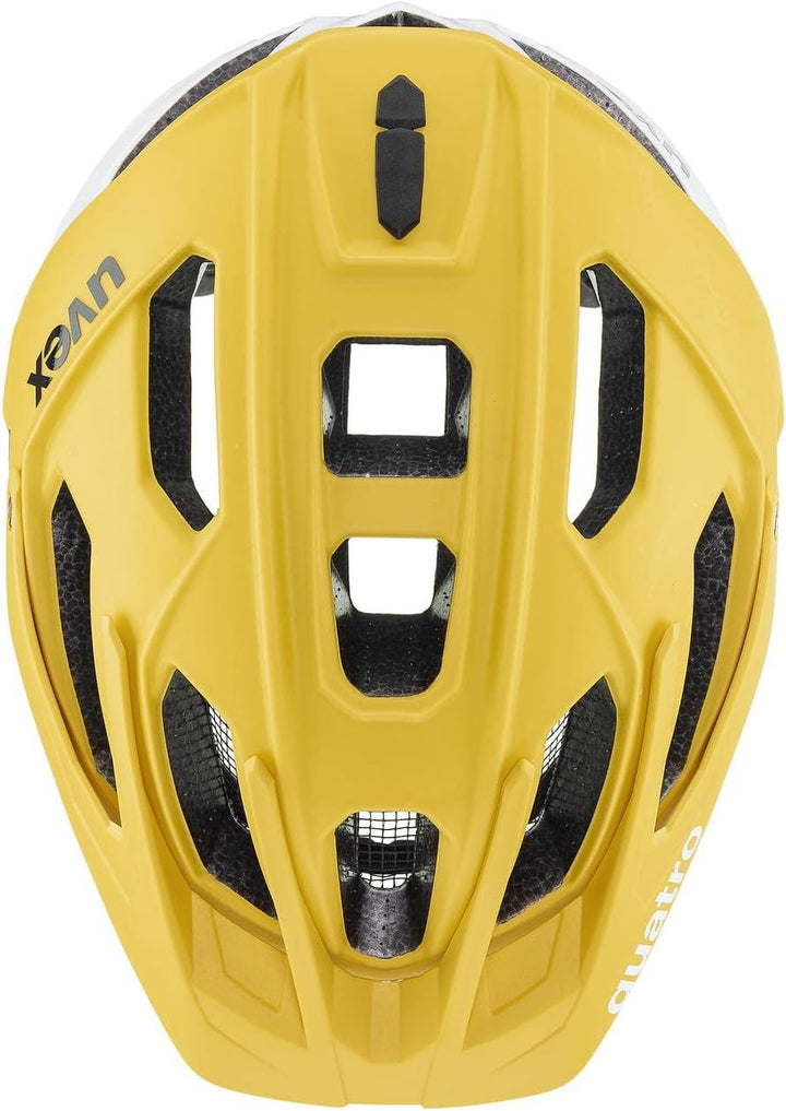 Uvex Quatro CC All Mountain Enduro MTB Fahrrad Helm matt gelb 2024 52-57 cm, 52-57 cm