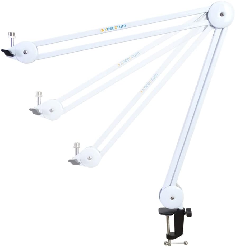 Rode NT-USB+ USB-Kondensatormikrofon + keepdrum MS138 Gelenkarm Weiss