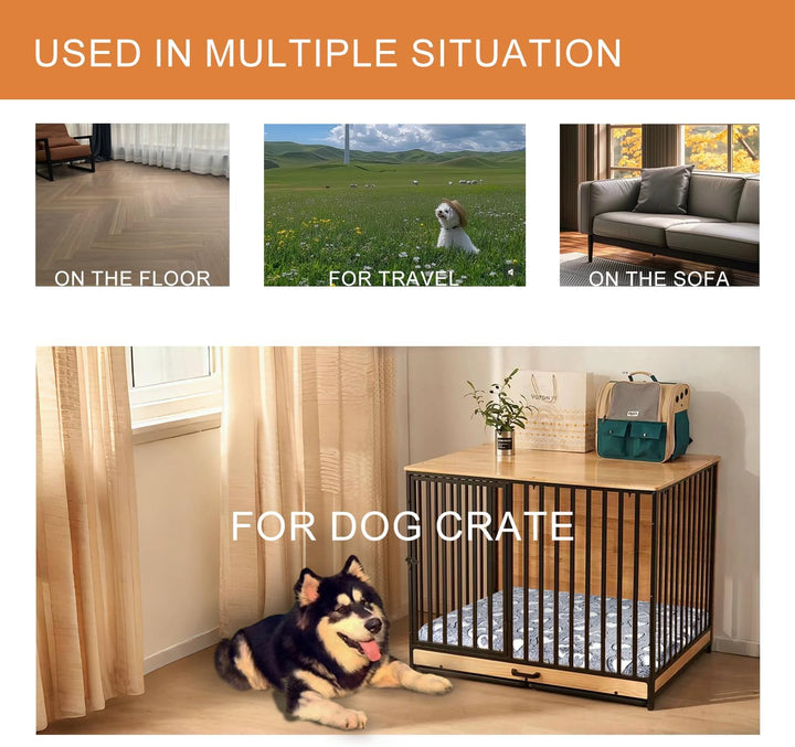 VANKEAN Hundebett Kleine Hunde Reversible kühl und warm, Hundematte Waschbar für Kiste mit Wasserdic